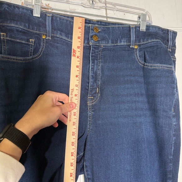 Lane Bryant Tighter Tummy High-Rise Bootcut Jeans Blue Size 22S Flare Stretchy - Picture 6 of 10